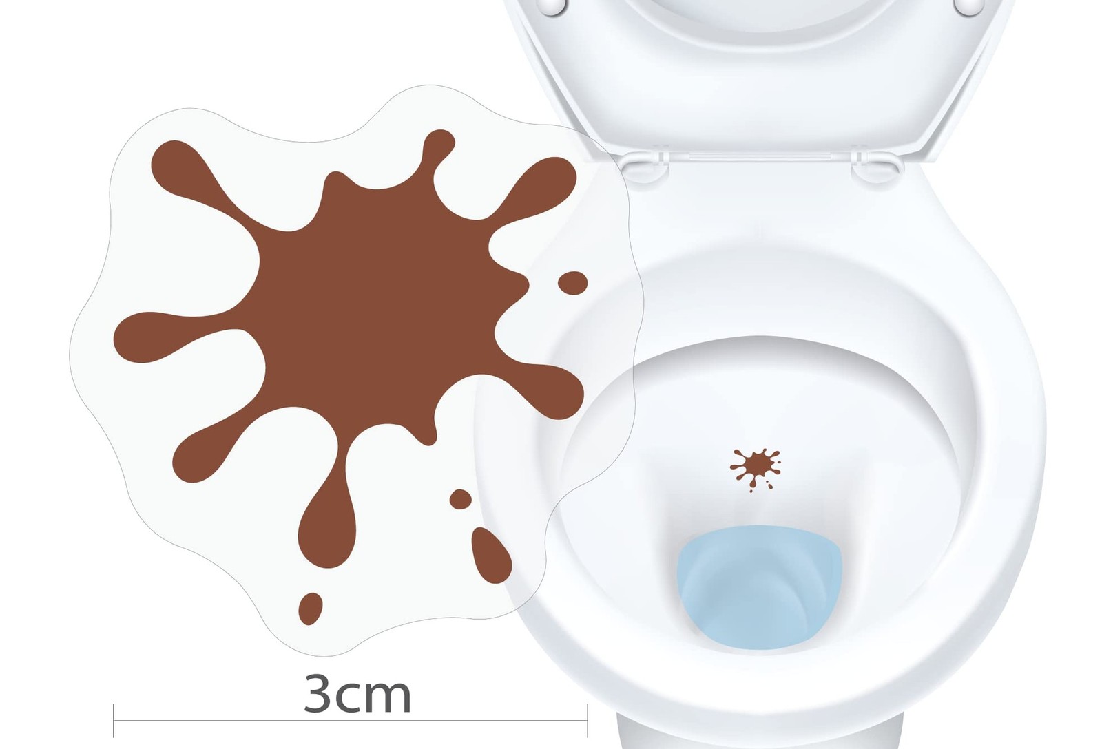 Toilet Target Stickers for Big Boys with Sticker Applicator Tool for Easy Ins…
