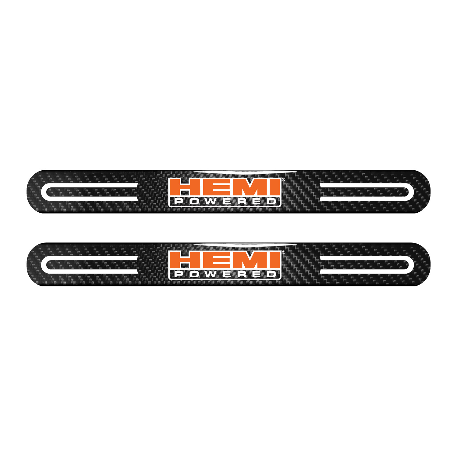 HEMI Powered Sticks Style Carbon Fiber Car Protector Decals