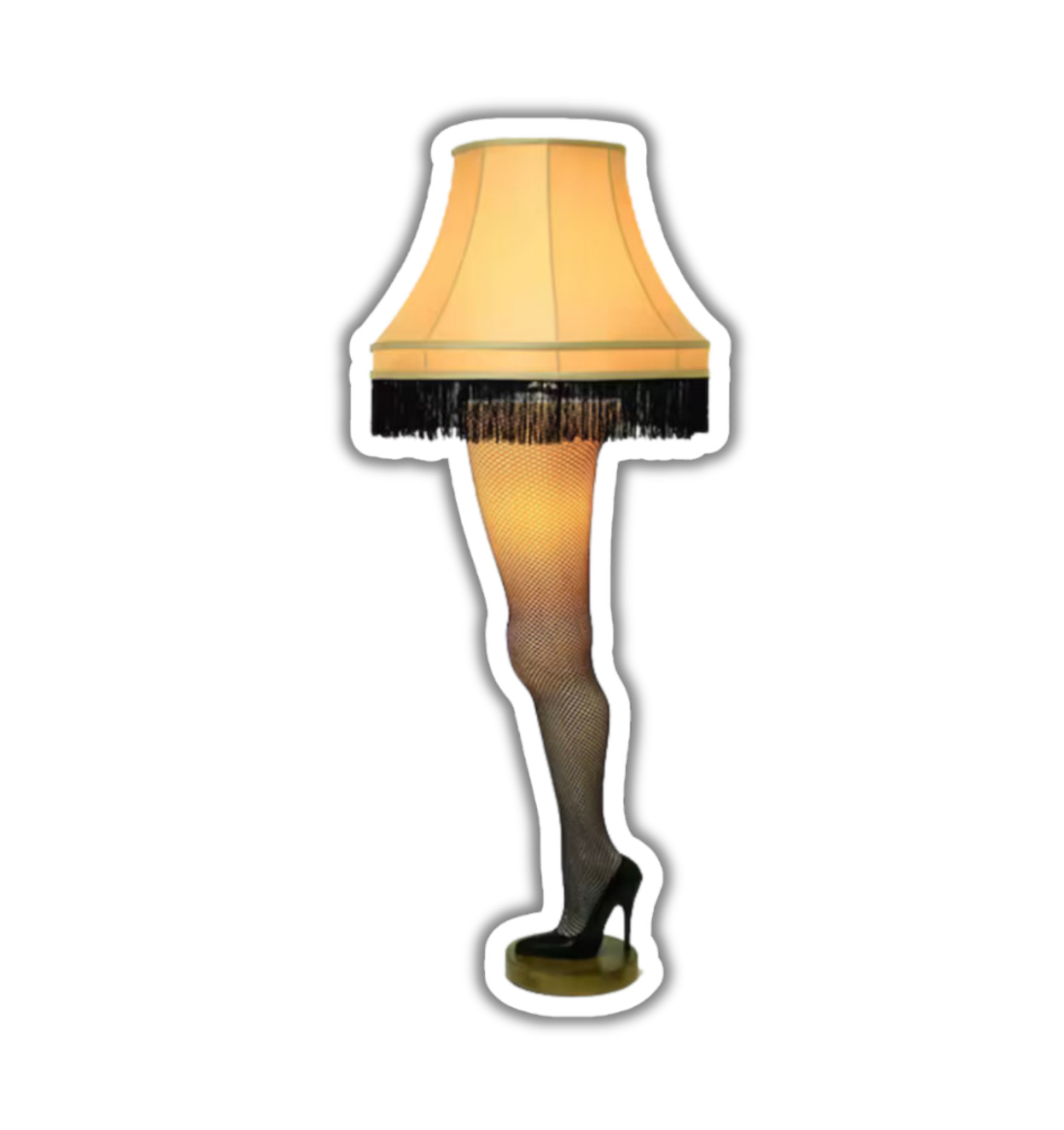 Leg Lamp Die Cut Glossy Vinyl Sticker
