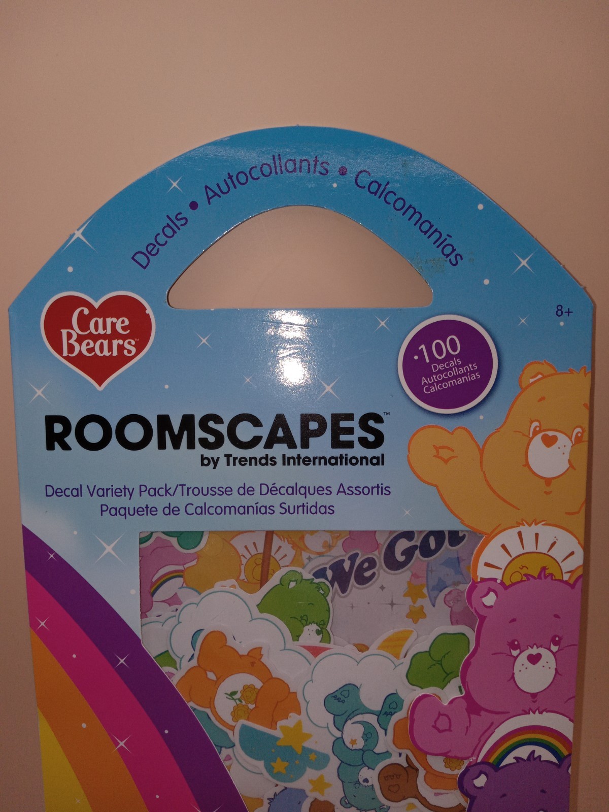 CARE BEARS Decal Lot 🌞 Cheer Bear & Assorted 101 Pieces Total Roomscapes NEW