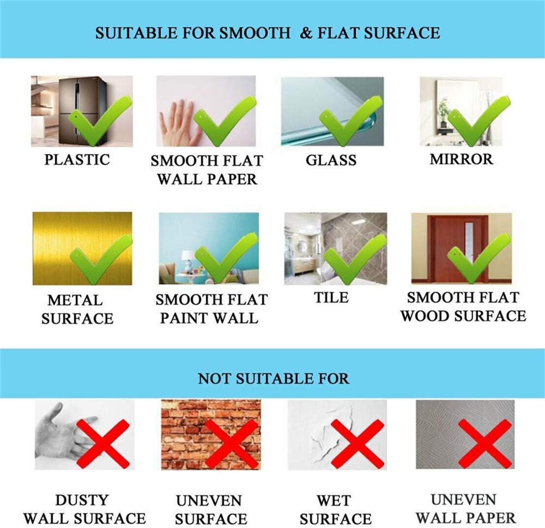 20pc 3D Acrylic Mirror Flower Wall Stickers Art Mural Decal Home Decor Removable