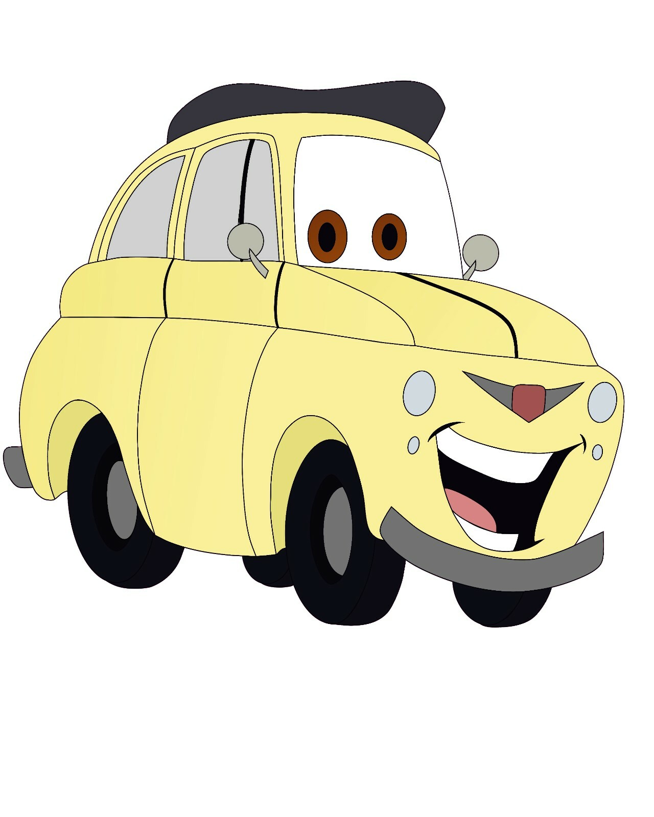 Kid Bedroom Home Art Adhesive Decor Luigi Car Movie Character Vinyl Wall Decal