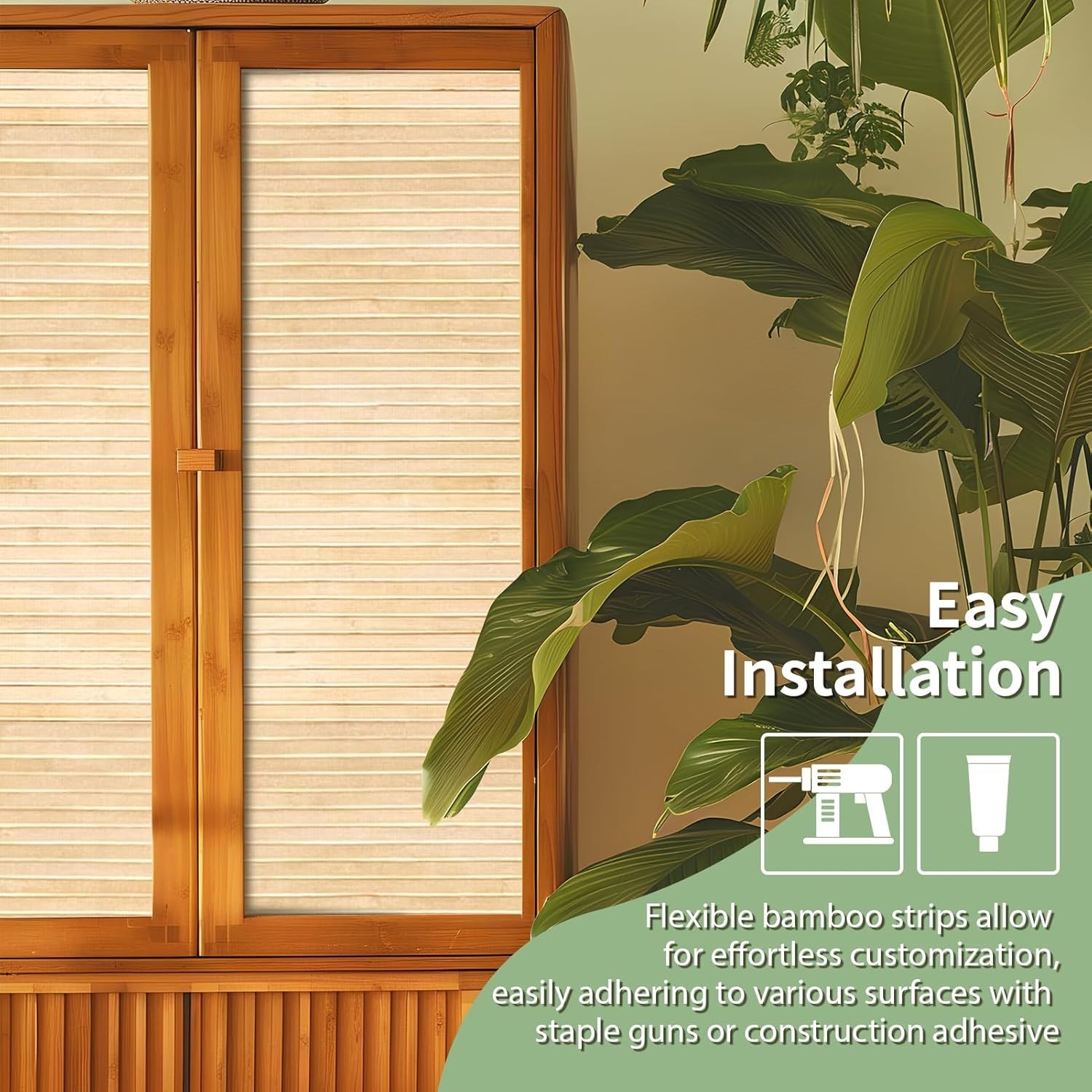 Revestimiento de pared flexible tipo rollo, paneles, estilo tropical, NUEVO US