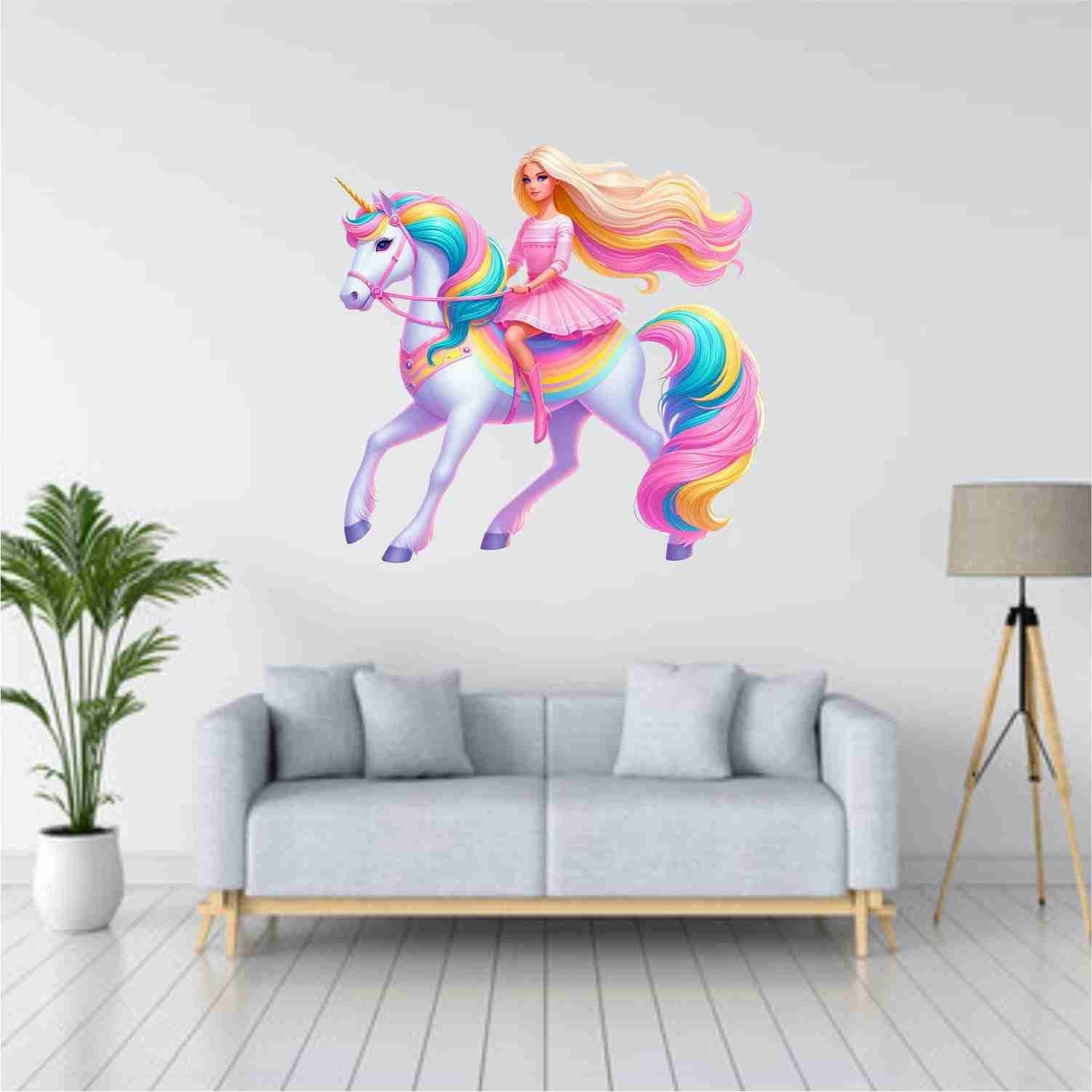 SkyOlla Fairy Princess Wall Sticker Kids Room Decor Self Adhesive Pack of 2
