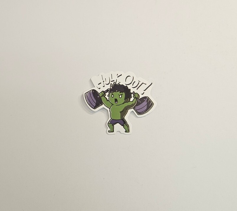 The Incredible Hulk Sticker Hulk Out! Avengers Superhero Skateboard Decal
