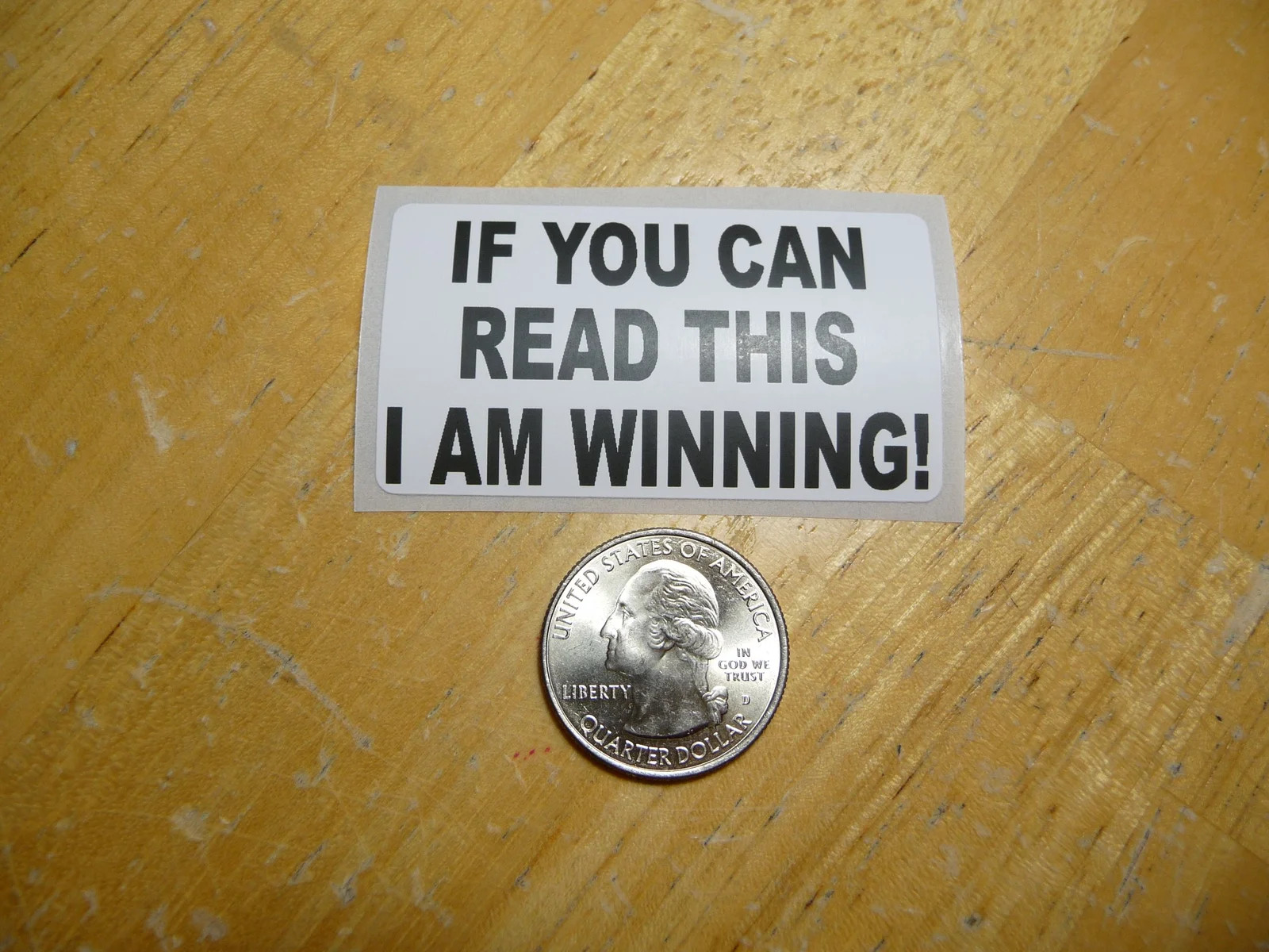 IF YOU CAN READ THIS I AM WINNING STICKER DECAL 1 – 50 BULK PACK FUNNY RACING