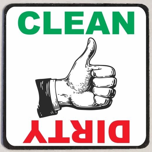 Clean Dirty Refrigerator Magnet M26