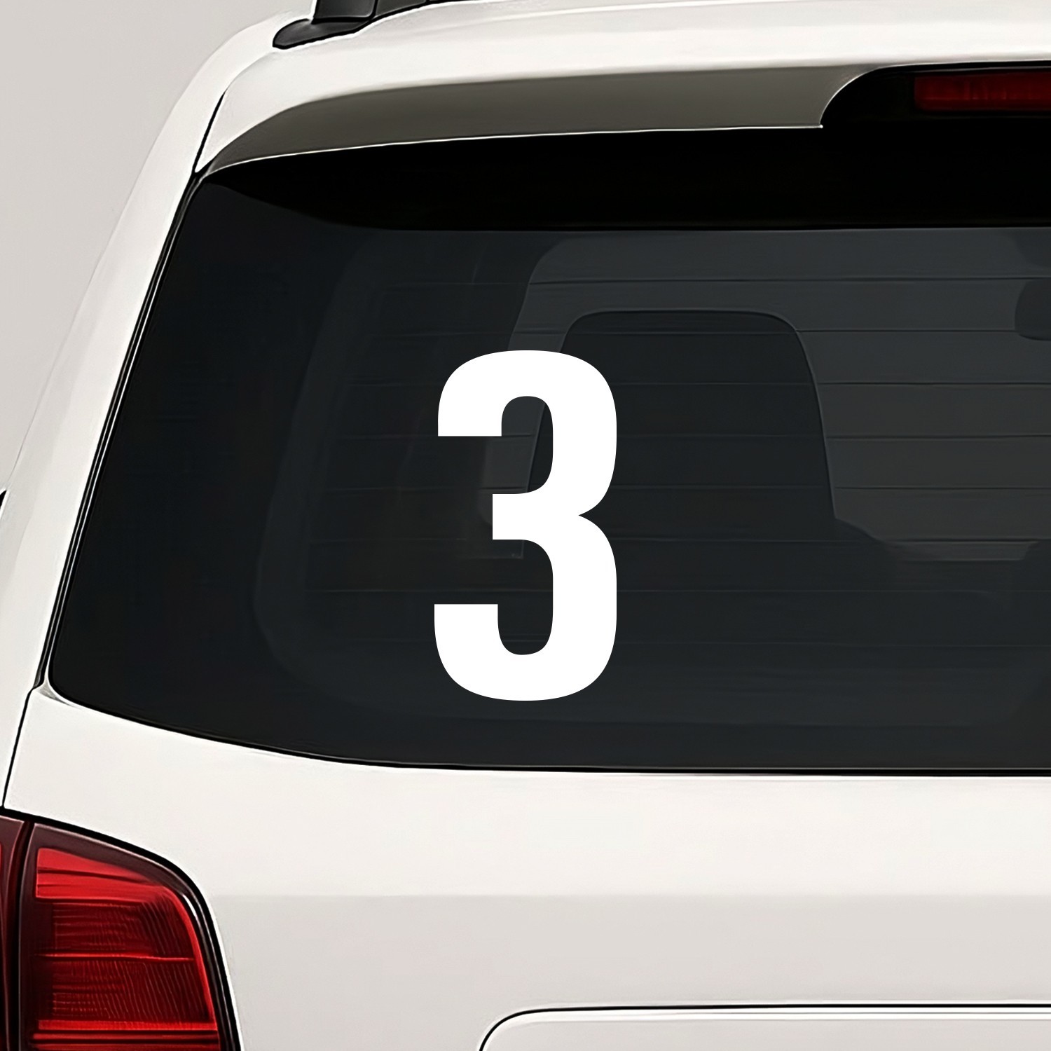 Number Three 3 Vinyl Die Cut Decal Sticker – Racing Race Car Motocross Bike