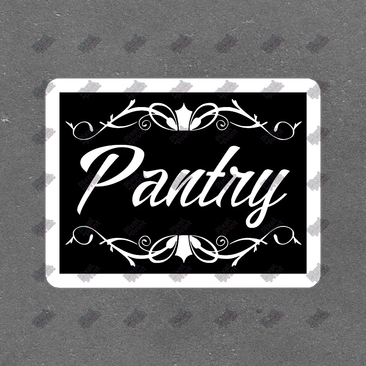 Vintage Pantry Wall Decal Elegant Kitchen Sticker Home Decor Food #789361