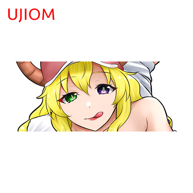 EARLFAMILY 5.1" lucoa Waifu Anime Girl Car Sticker Artistic Interesting Decals