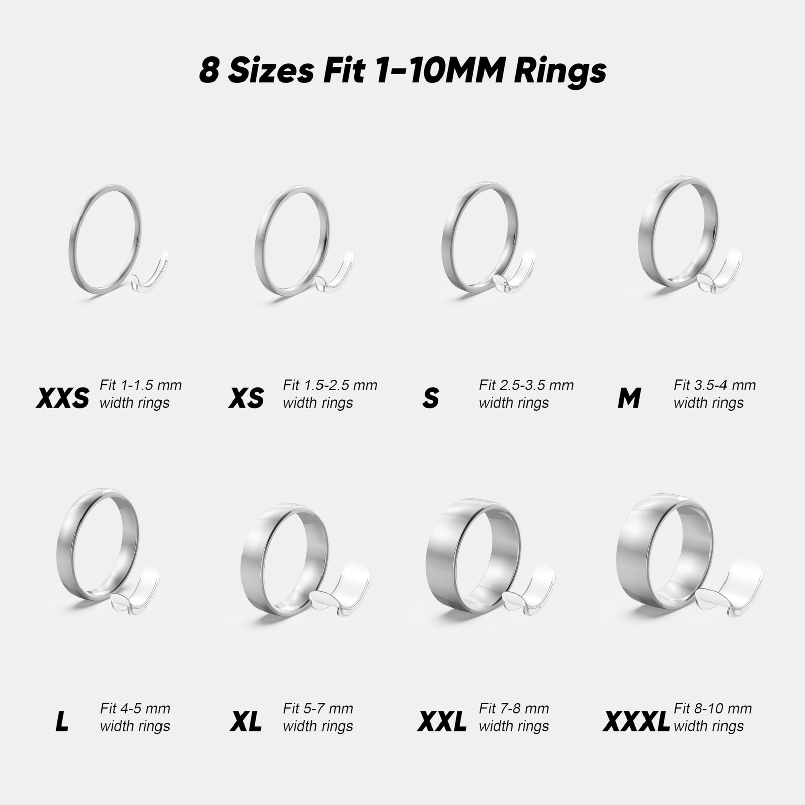 Ring Size Adjuster for Loose Rings for Any Rings Ring Size Reducer Spacer Rin…