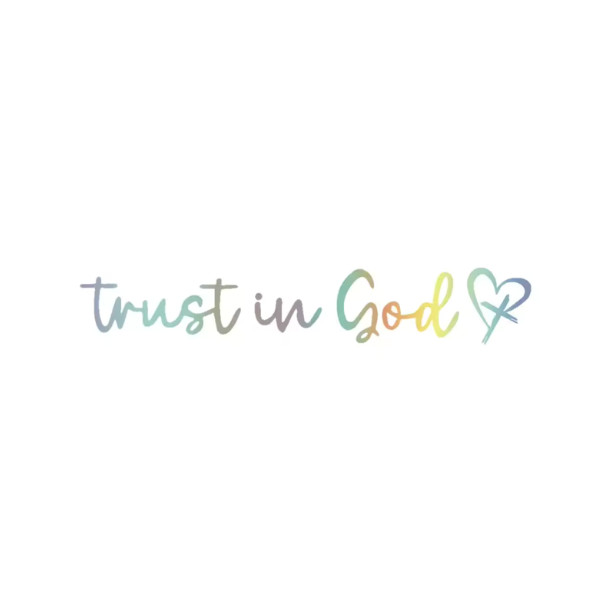 [1-Pack ] Trust in God -Rearview Mirror Phone Case Stickers
