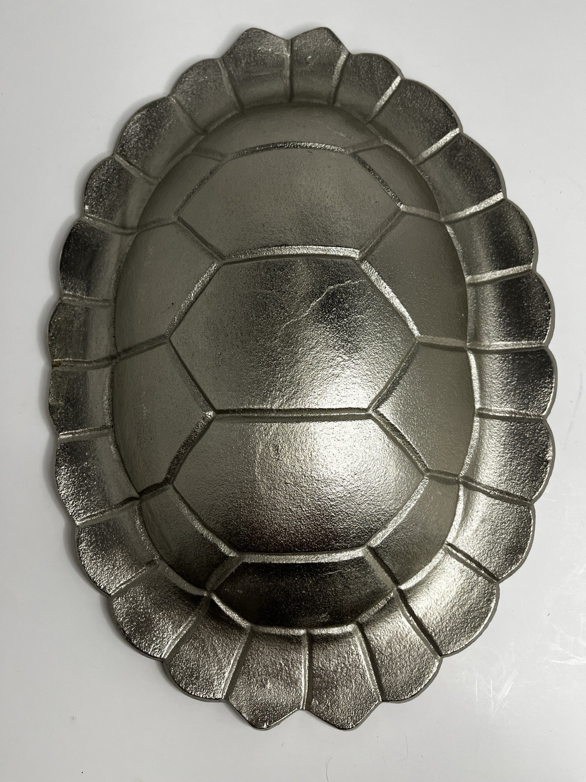 Vintage Shell Wall Decor Silver Toned Heavy Metal 15" Art Tortoise 2 Available