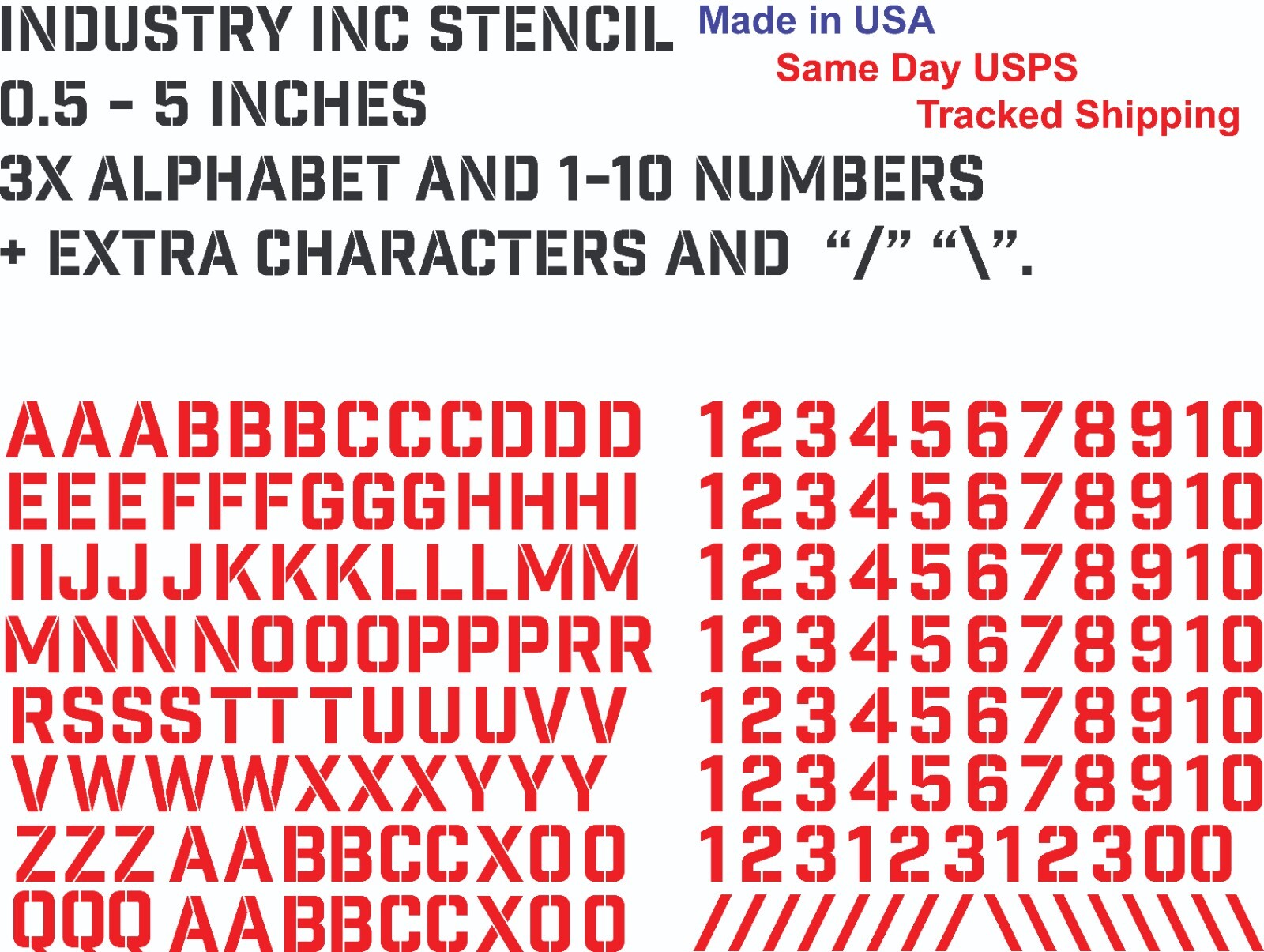 3X Alphabet & 1-10 Vinyl Decal Numbers – Mailbox, Wall, Address, Locker Stickers