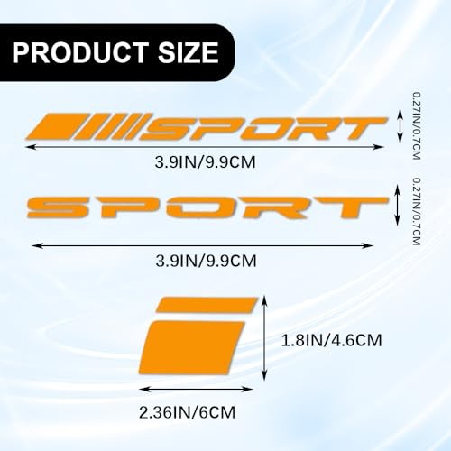 14PCS Car Decal Stickers, Auto Wheel Reflective Personality Stripes, Orange