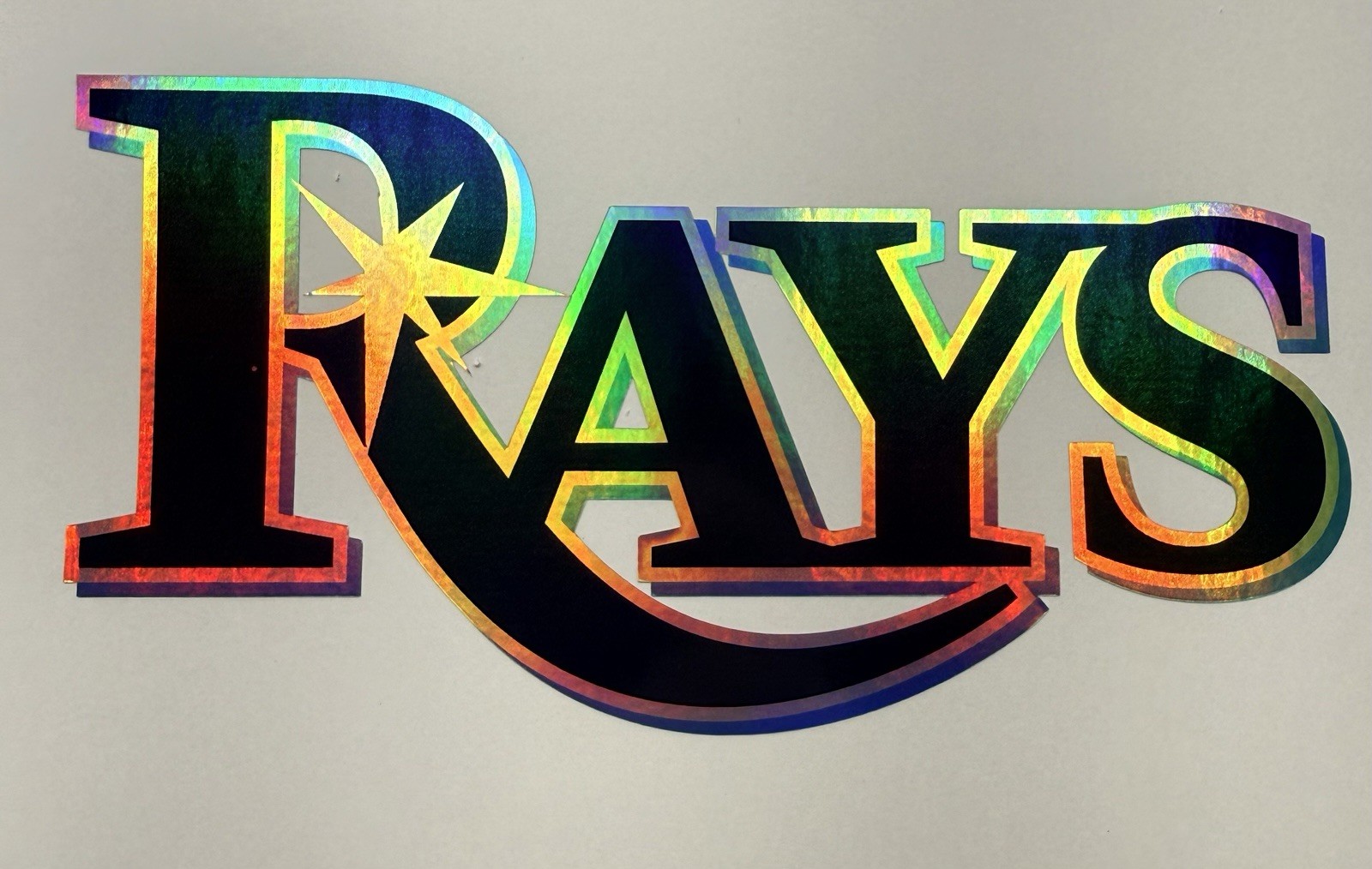 Tampa Bay Rays Holographic Vinyl Decal