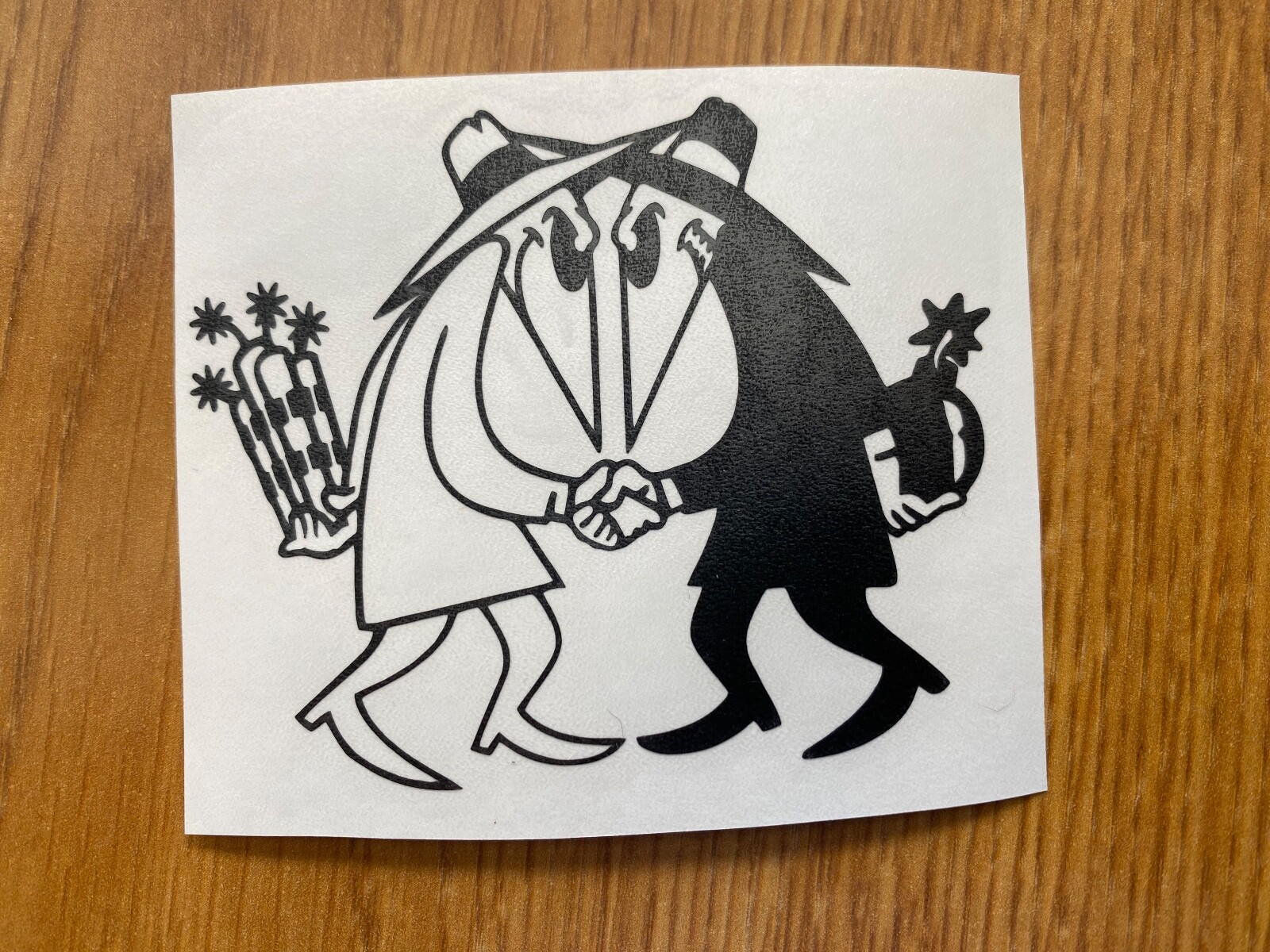 Spook Decal Spy vs Spy Made in USA Multiple Color Options 2.5 in (H) x 3 in (W)