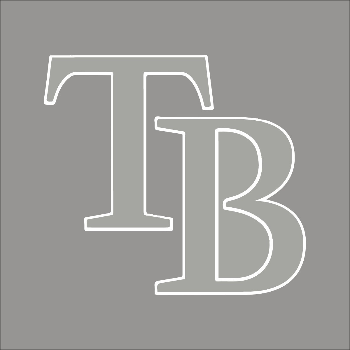 Tampa Bay Rays #11 MLB Team Logo 1 Color Vinyl Decal Sticker Window Car Wall