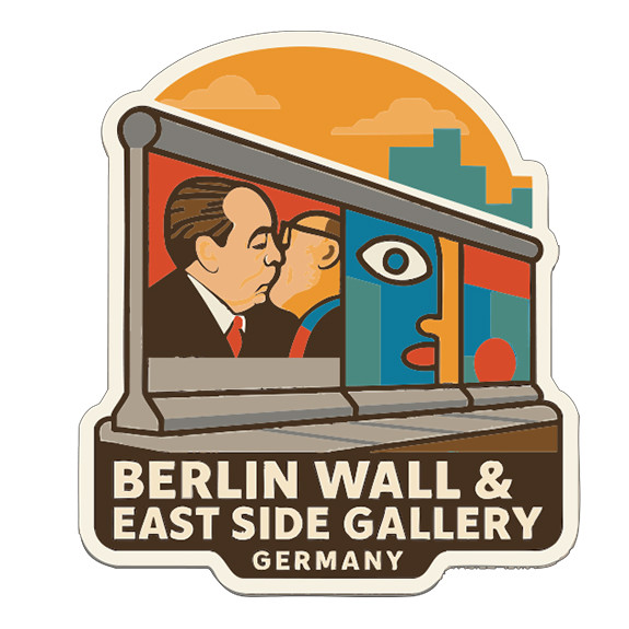 Berlin Wall & East Side Gallery Germany Sticker Decal Vinyl Symbolic Landmark