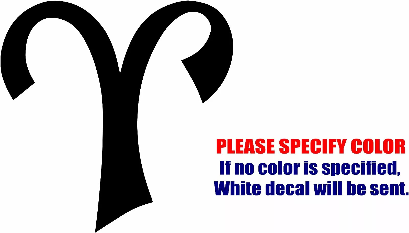 Aries Horoscope Astrological Vinyl Decal Sticker Car Truck window Various Sizes