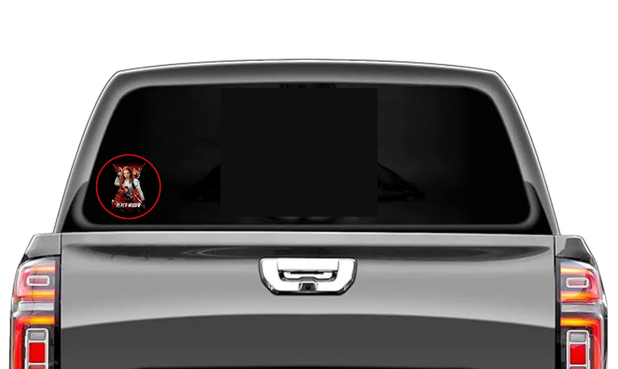 Avengers Black Widow Movie – 4" Handmade Vinyl Decal Vehicle Cooler Laptop Decor
