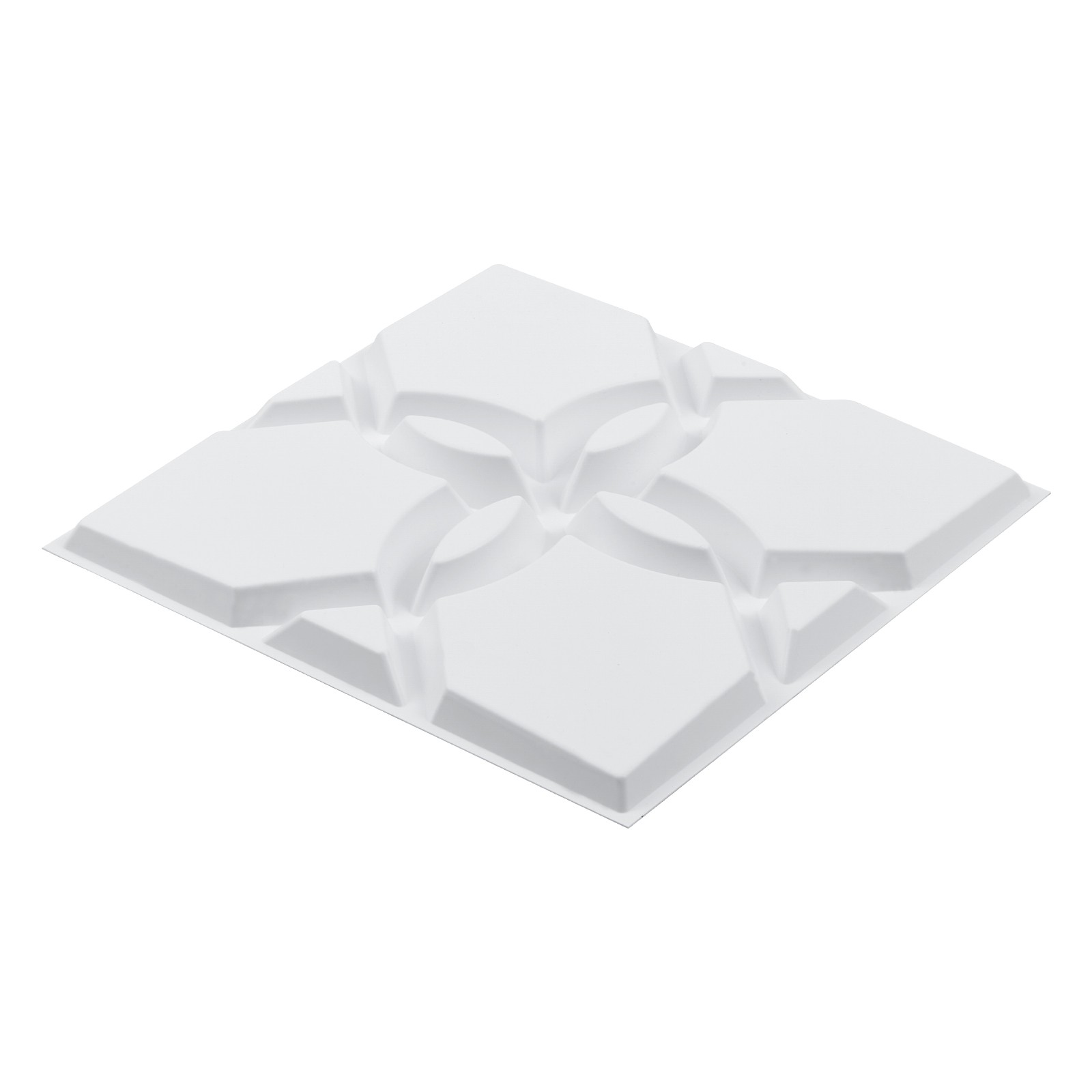 Uimoso 33-Pack 3D PVC Wall Panels,11.81"x11.81", 32 Sq.Ft,Floral Design, White