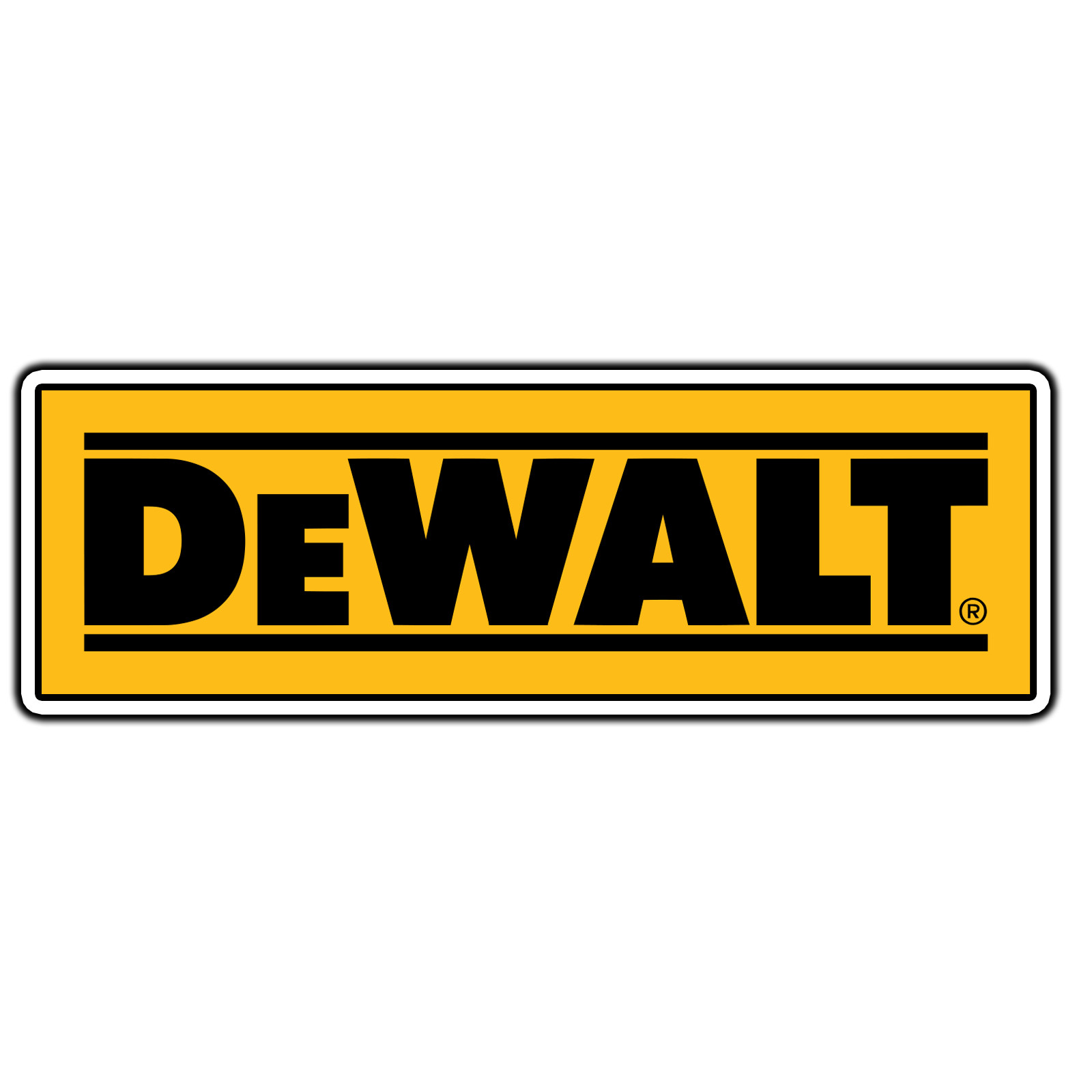 DeWalt Logo #1 Sticker Waterproof Vinyl Decal Die-Cut Car Garage