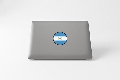 Nicaragua Flag Circle Sticker Decal
