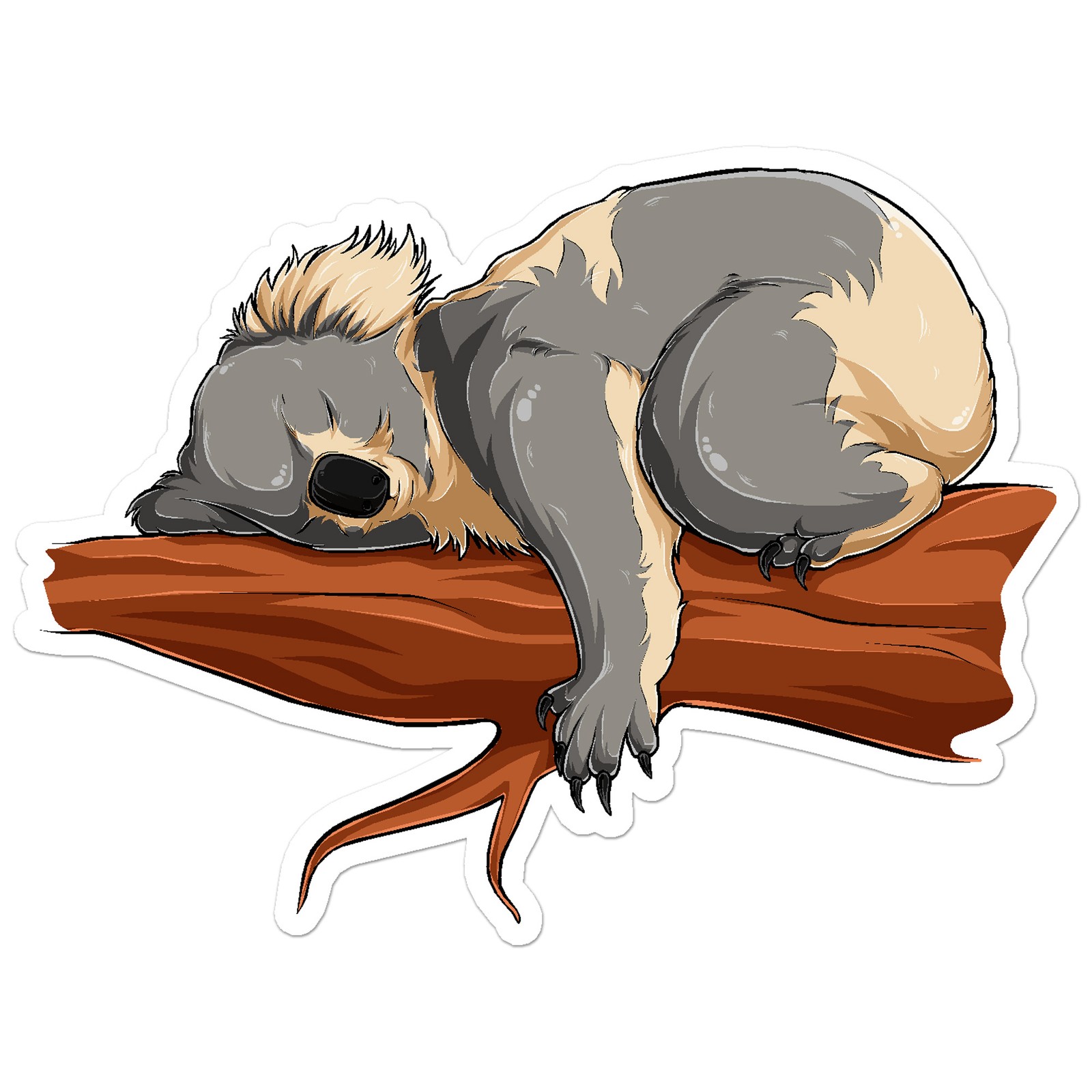 Sleeping Koala Bear – Vinyl Decal Sticker – Car Window Laptop – ebn8119