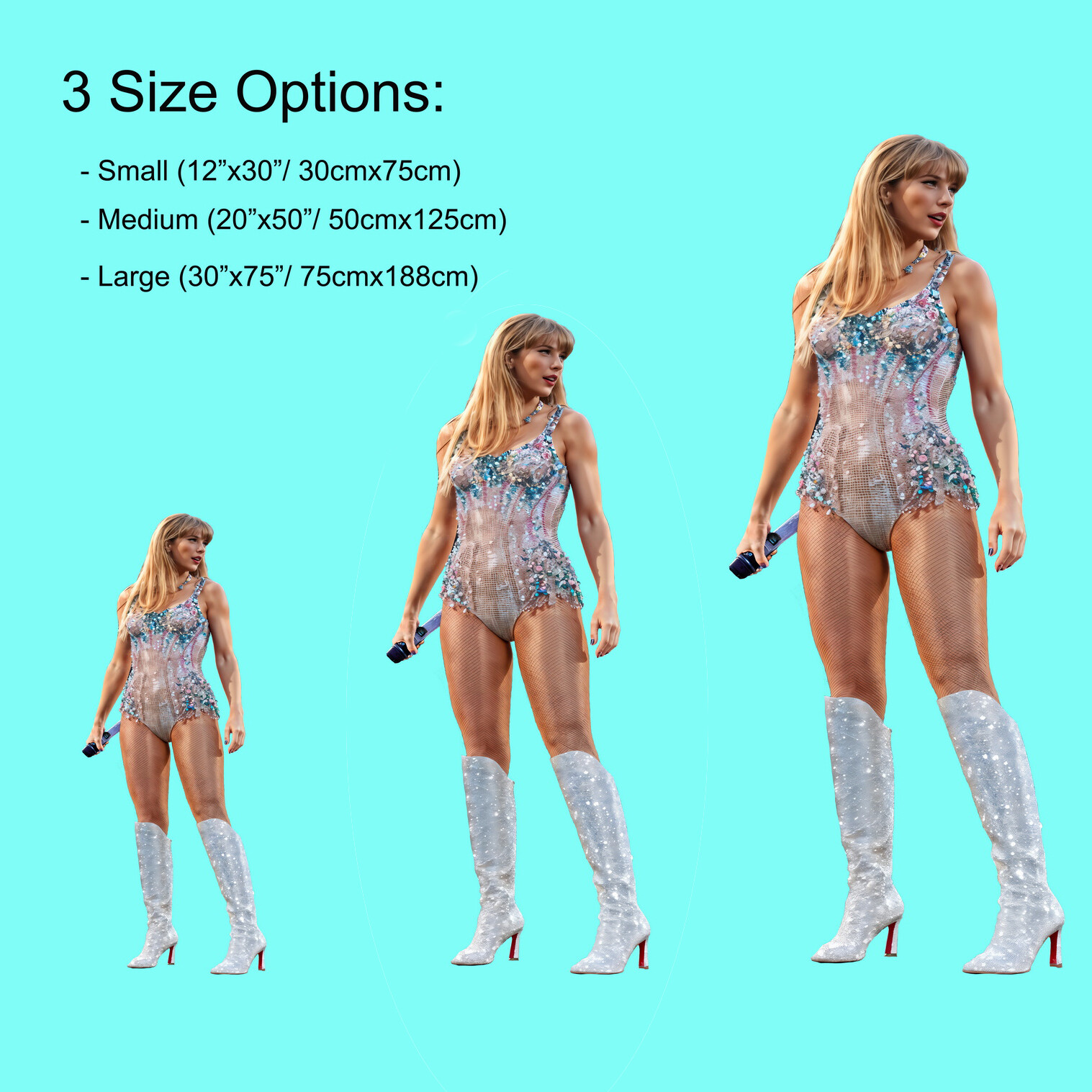 Taylor Swift Life Size Wall Decal Sticker