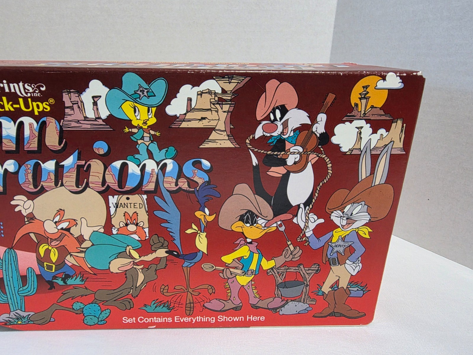 PRISS PRINTS JUMBO STICK UPS 15 PC SET LOONEY TUNES 1992 ROAD RUNNER BUGS TWEETY