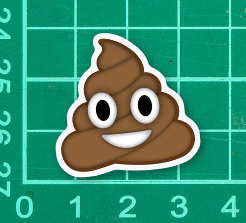 Poop Emoji Sticker Decal funny