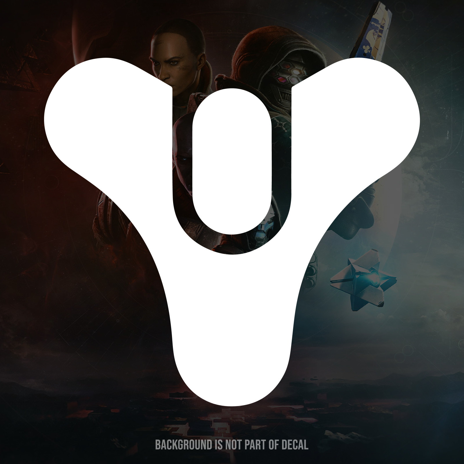 Destiny 2 Tricorn Logo Vinyl Decal Sticker