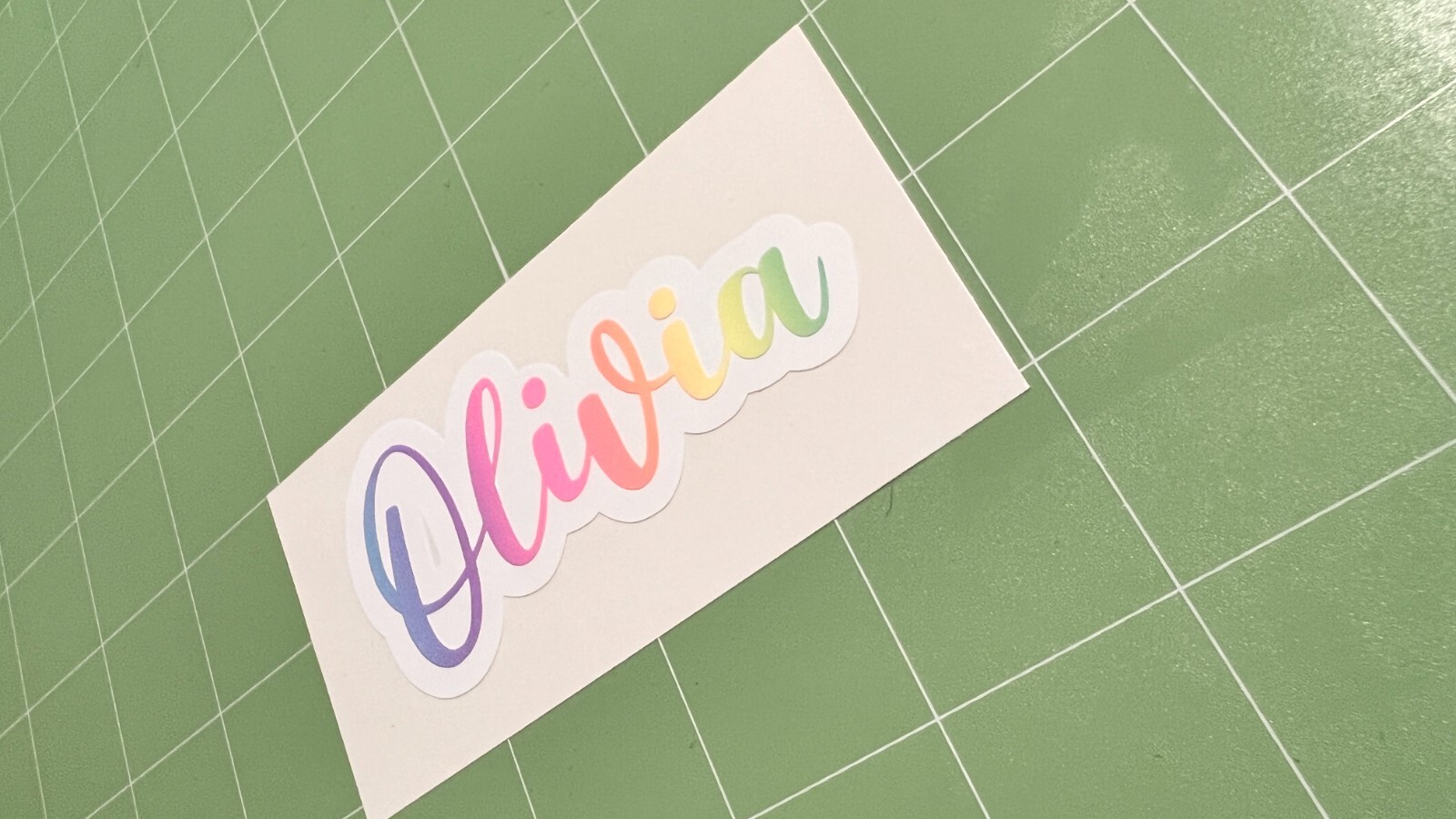 Rainbow Personalized ANY NAME | Custom Design Vinyl Sticker | Waterproof