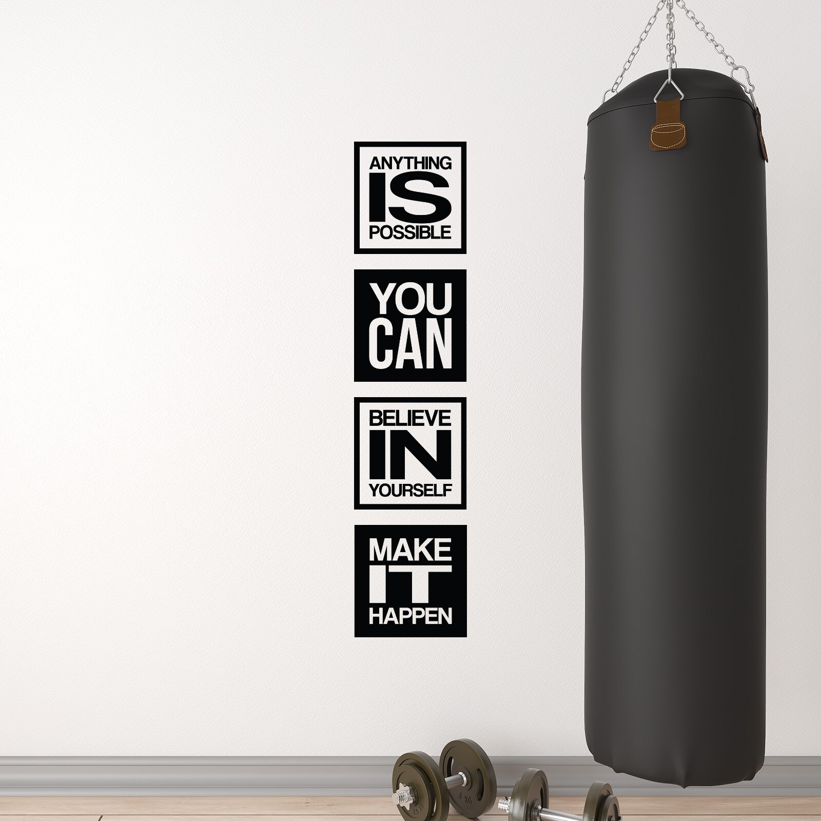 Set of 8 Motivational Wall Decal Sticker Quotes Inspirational Office Decor
