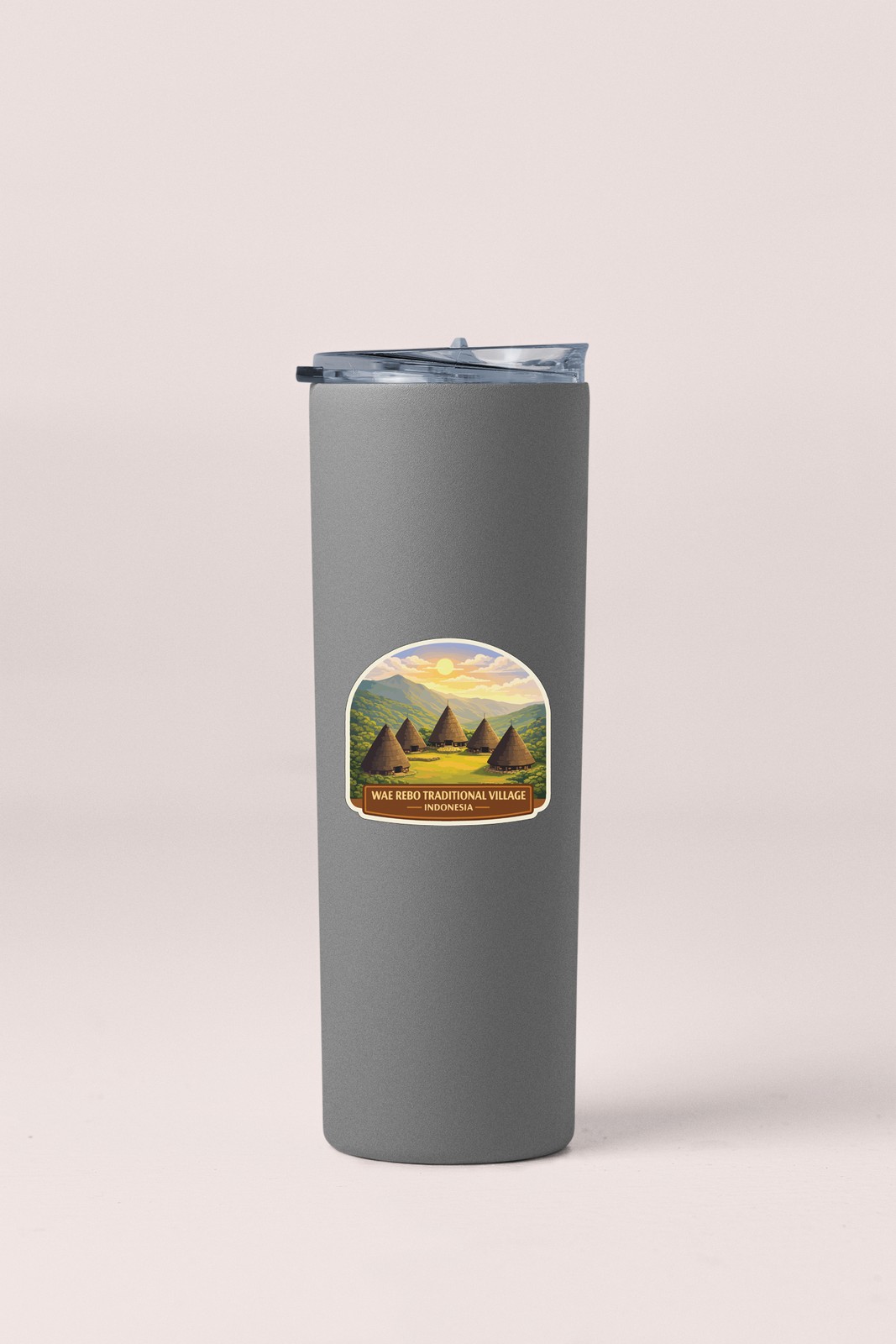 Wae Rebo Traditional Village Indonesia Sticker Decal Vinyl Die-Cut Heritage