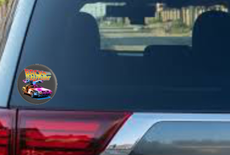 Movie – Back To The Future (Neon) – 4" Vinyl Decal Car Cooler Truck Skateboard