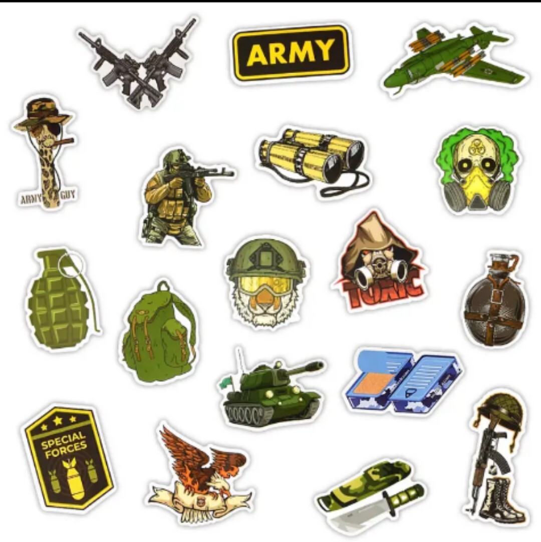 10 PCS Military Soldier War Army Navy Air Force Stickers BRAND NEW