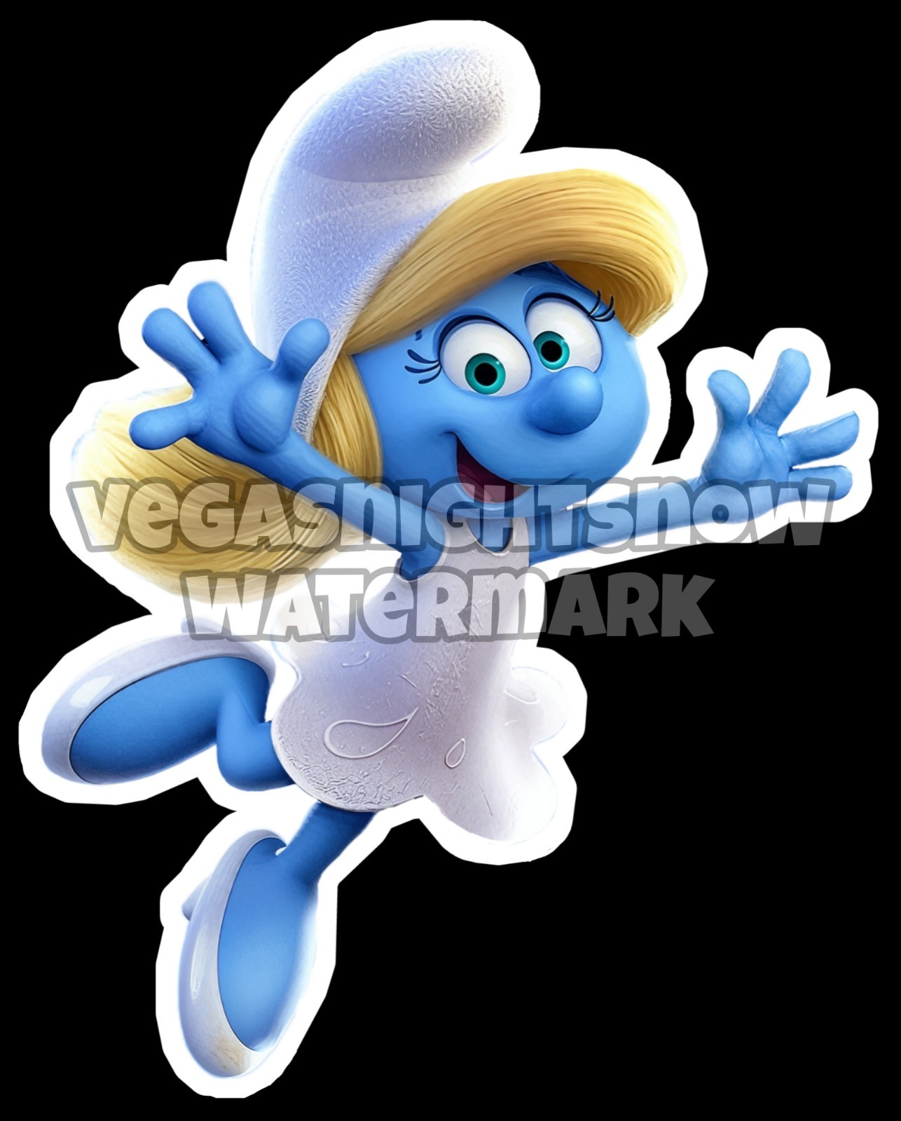 Smurfs 4 Inch Vinyl Sticker Decal UV & Waterproof indoor/outdoor