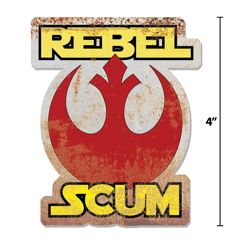 Rebel Alliance Sticker Rebel Scum Star Wars 4" Vinyl Decal