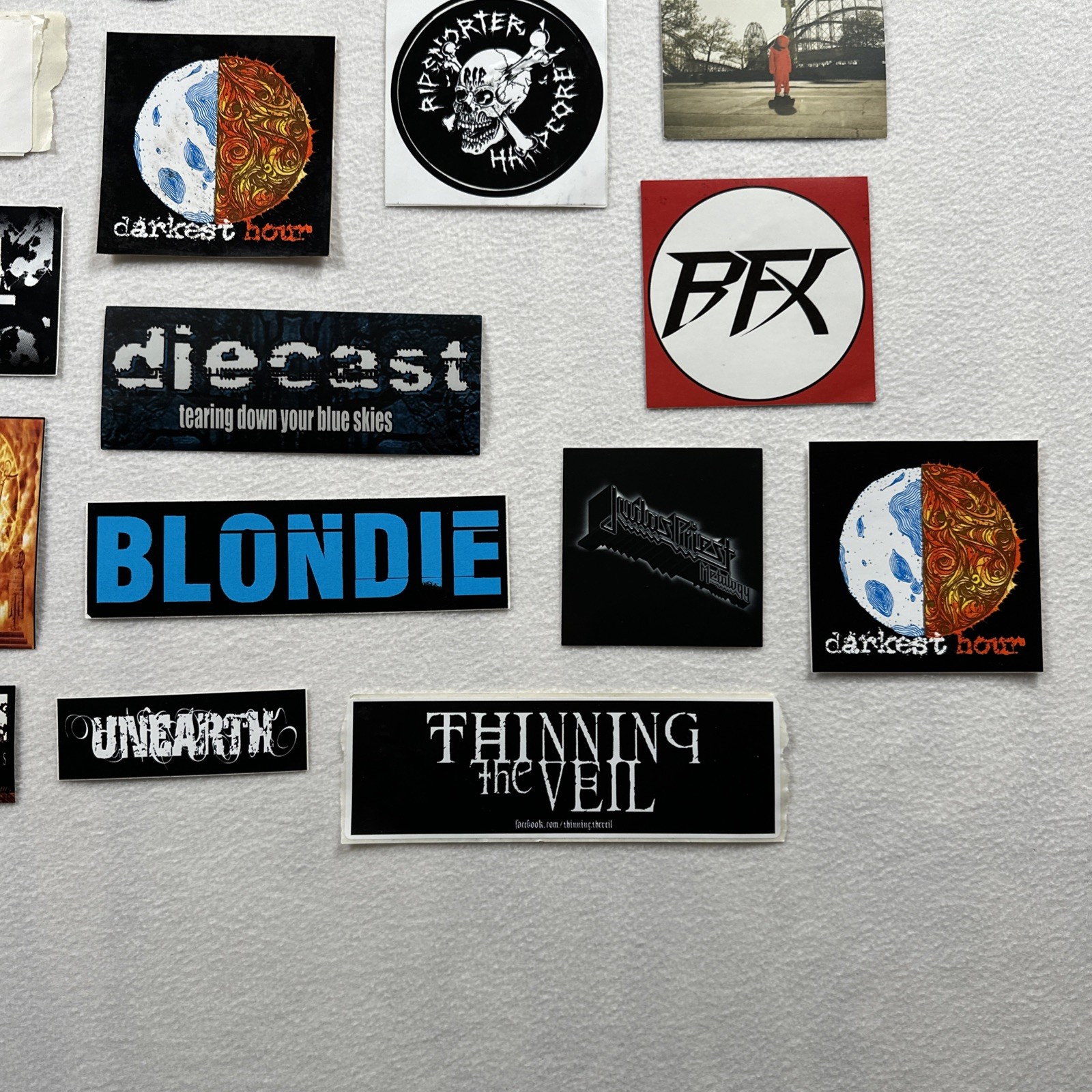 Lot 32 2000s Rock Metal Pop Music Bands Decal Vinyl Stickers Halestorm Shinedown