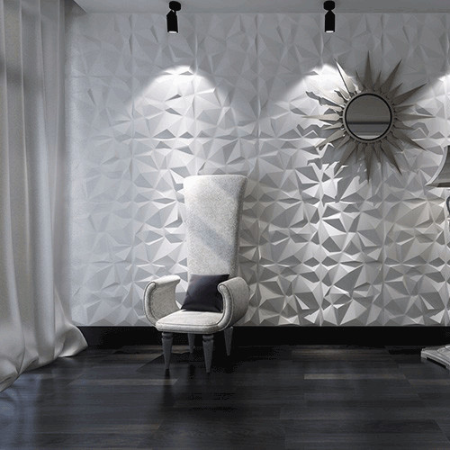 12Pcs 3D Effect Wall Decor 3D Tile Brick Wall DIY Wallpaper Home Decor 11.8"