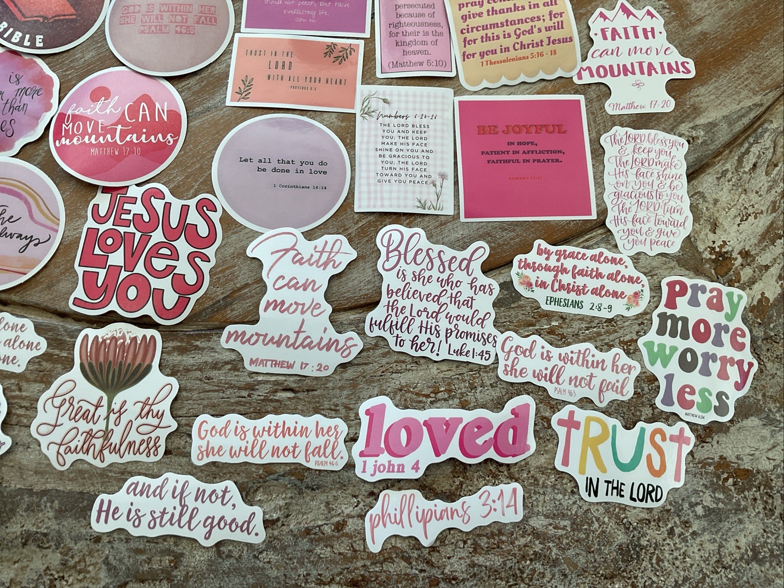 God Lord Jesus Christ Vinyl Stickers Cross Cute 10 Random Stickers Christian!!!!