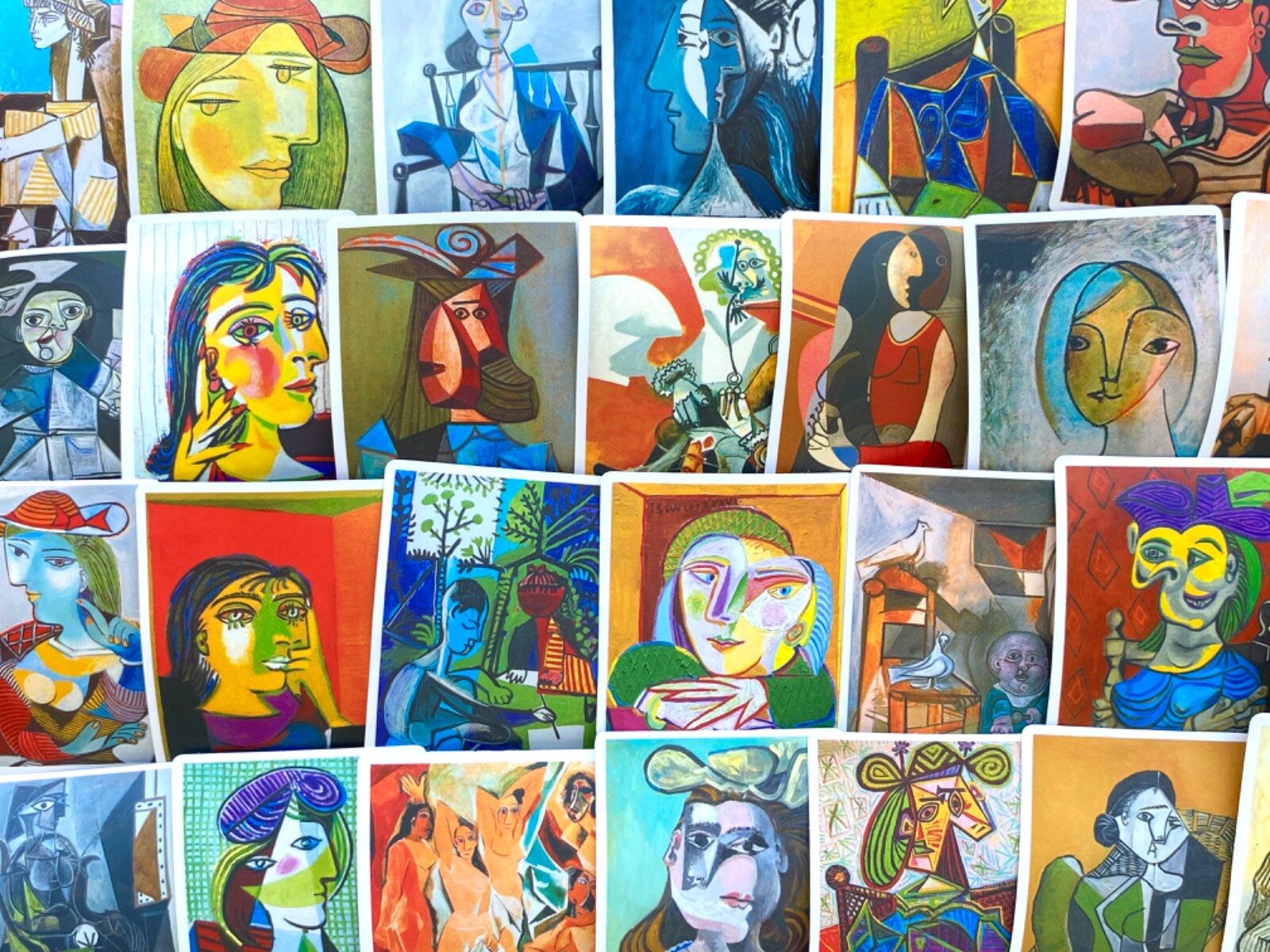 5-50 pcs Abstract Oil Painting Stickers, Trendy Spanish Artists Vinyl Decals