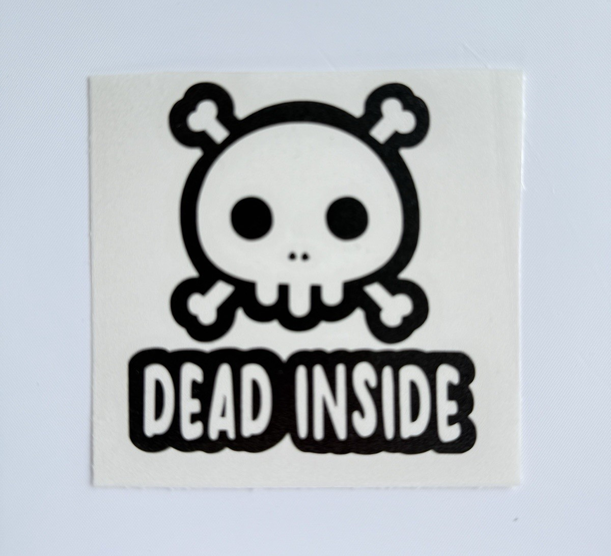Dead Inside Emo Vinyl Decal Sticker Bumper Sticker Laptop Cup Sticker