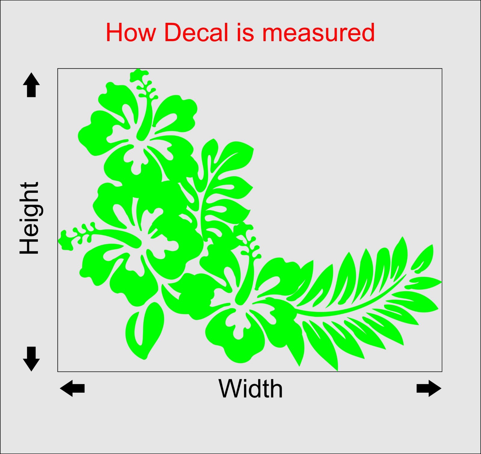 Hibiscus Car Decal Flower Sticker Floral Window Decor Flowers Art for Truck Wall