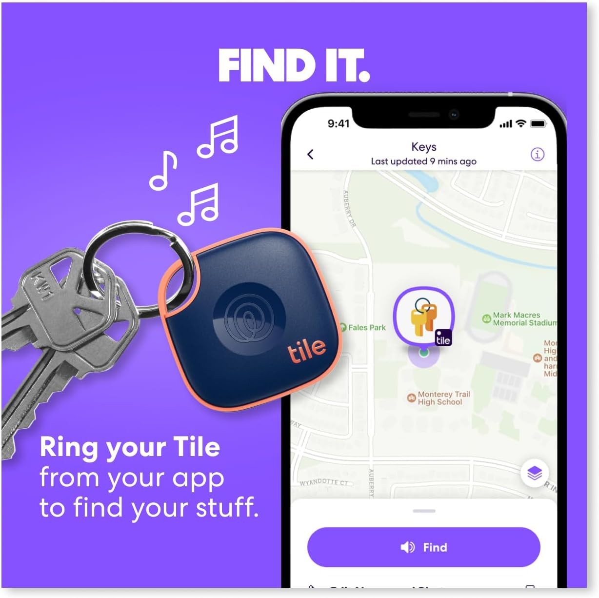 Life360 Tile – Bluetooth Tracker, Keys Finder and Item Locator for Keys, Bags an