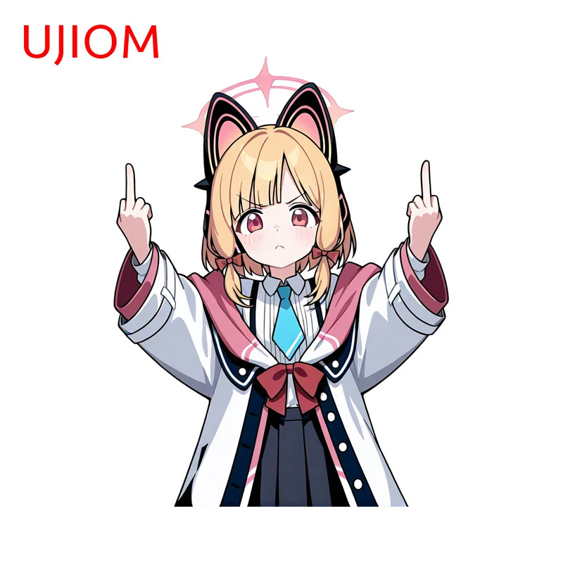 UJIOM Saiba Momoi Midori Blue Archive Wall Sticker Loli Graphics Decals DIY Home