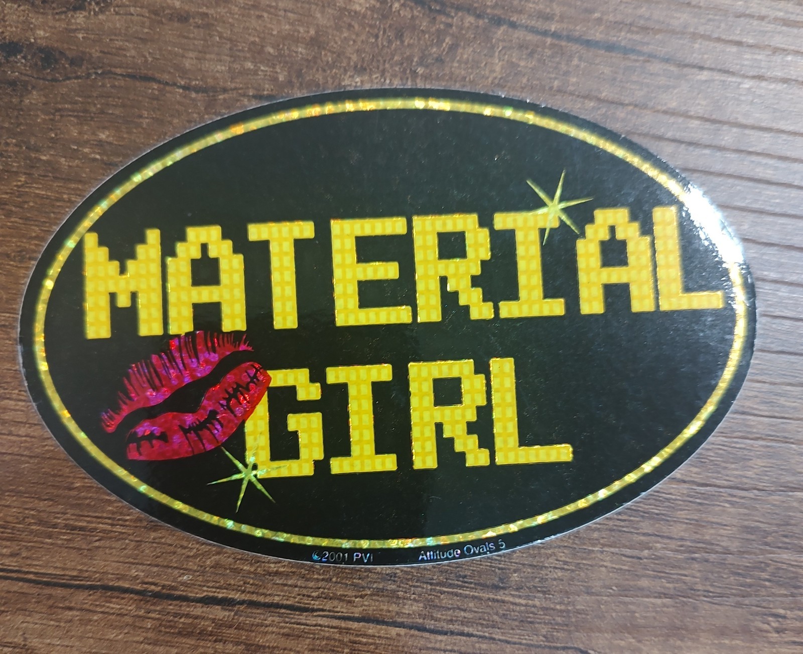 Material Girl Vinyl Sticker Decal For Car Hydro Flask Window Halographic