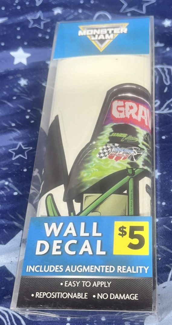 Monster Jam Grave Digger Wall Decal 20×10” With Augmented Reality